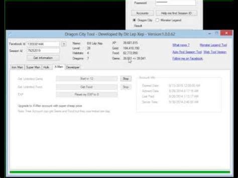Transfer Gems Dragon City on Dit Lep Xep Desktop Tool.